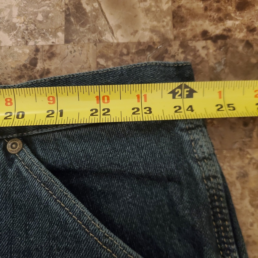 Wrangler Rugged Wear Denim Shorts Mens 50 Blue Flat Front‎ Cotton Carpenter - Picture 8 of 13